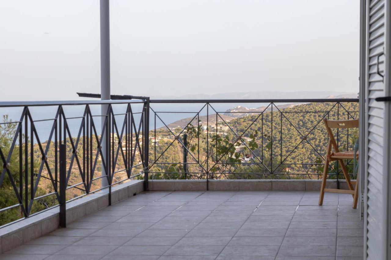 Mary'S Paradise Apartment With Panoramic Sea View To Kakia Thalassa And Daskalio Keratea Eksteriør billede